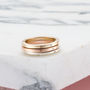 Personalised 9ct Gold Single Diamond Stacker Ring, thumbnail 5 of 7