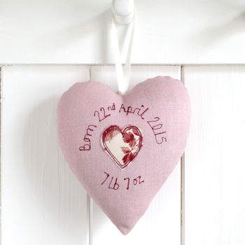 Personalised Embroidered Name Heart Gift, 2 of 12