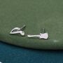 Mismatched Electric Guitar And Music Note Stud Earrings, thumbnail 5 of 10