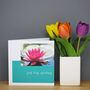 Personalised Dahlia Flower Card, thumbnail 7 of 8