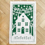 House Warming Tea Towel Gift And Card, thumbnail 2 of 3