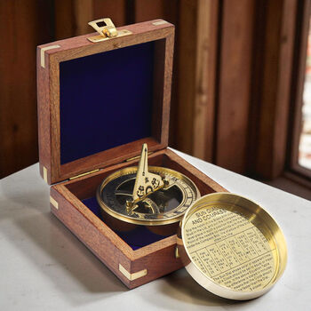 Personalised 4th Wedding Anniversary Compass Gift, 7 of 12