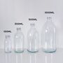 Clear Glass Bottle With Screw Lid And Personalised Waterproof Label, thumbnail 2 of 9