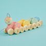 Personalised Colourful Pull Along Caterpillar, thumbnail 1 of 4