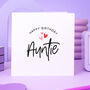 Happy Birthday Auntie Card, thumbnail 1 of 2