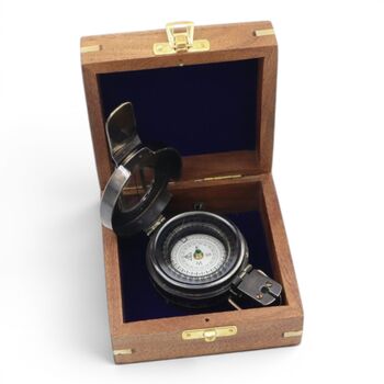 Personalised Gunmetal British Army Prismatic Marching Compass, 8 of 12