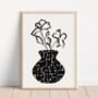 Monochrome Vase Print, thumbnail 1 of 2