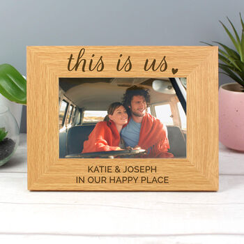 Personalised This Is Us 4x6 Wooden Photo Frame, 3 of 4