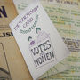 Votes For Women Rosette Enamel Pin, thumbnail 5 of 6