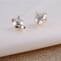 Fox Stud Earrings, Sterling Silver Or Gold Plated, thumbnail 5 of 6