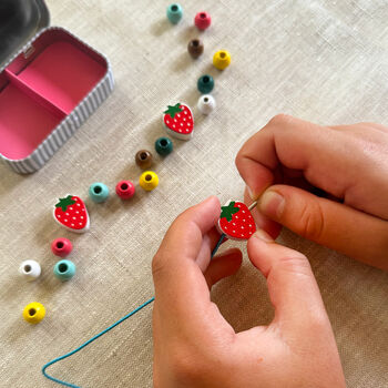 Personalised Strawberry Bracelet Gift Kit, 2 of 7