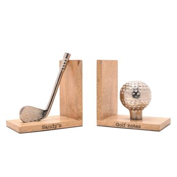 Personalised Golf Bookends, 2 of 6