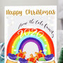 Rainbow Family Name Christmas Card, thumbnail 4 of 8