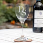 Personalised With Initial Wine Glass, thumbnail 4 of 5