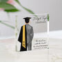 Personalised Suit Graduation Gift Block For Him, thumbnail 1 of 6
