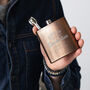 Personalised Hipflask Graduation Gift For Son, thumbnail 3 of 4