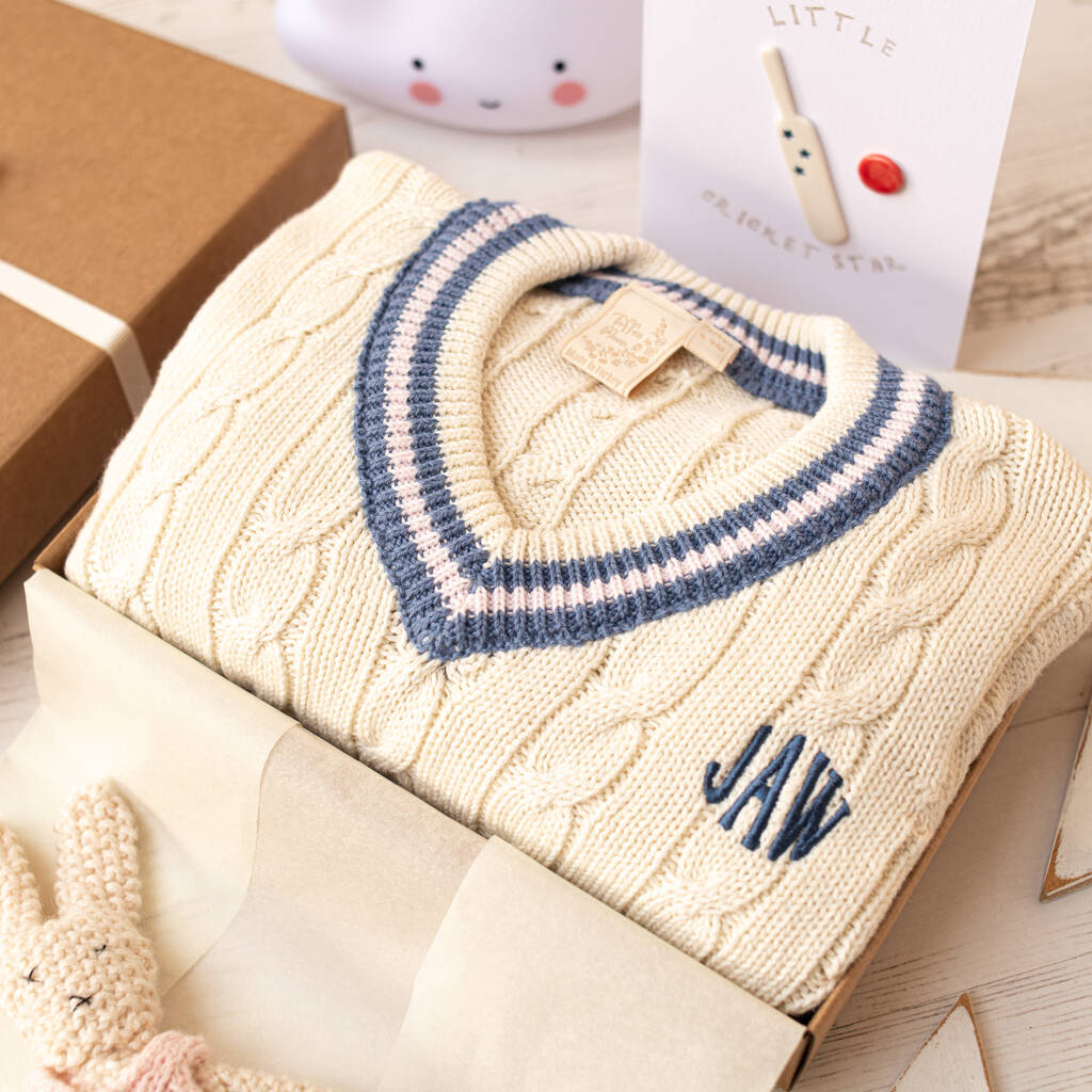 Personalised Baby Girl Cricket Jumper By Toffee Moon