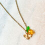 Bee And Honey Orange Charm Necklace, thumbnail 2 of 2