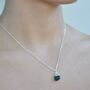 May Birthstone Emerald Crystal Necklace, thumbnail 1 of 2