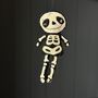 Felt Skeleton Hanging Halloween Decoration, thumbnail 1 of 2