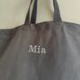 Personalised Oversized Canvas Beach Travel Tote Bag, thumbnail 4 of 12