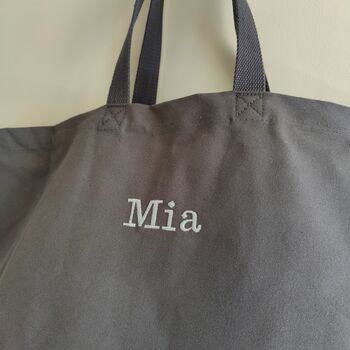 Personalised Oversized Canvas Beach Travel Tote Bag, 4 of 12
