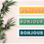 Framed Bonjour Typography Print, thumbnail 8 of 8