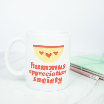 Hummus Appreciation Mug With Personalisation, 3 of 3