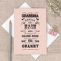 Grandma Birthday Card In Pink, thumbnail 1 of 4