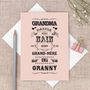 Grandma Birthday Card In Pink, thumbnail 1 of 3