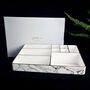 White And Silver Marble Make Up Organiser Tray, thumbnail 4 of 4