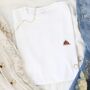 Embroidered Christmas Pudding T Shirt In White, thumbnail 1 of 6