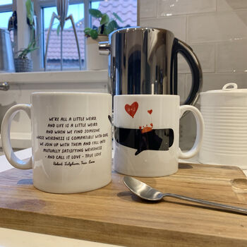 Weird Love, Personalised Valentine's Day Mug, 4 of 5