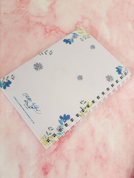 Custom Pet Bundle, Lilac Floral Theme Notebook Gift Set, 7 of 7