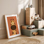 Giraffe Illustration Nursery Print, thumbnail 1 of 4