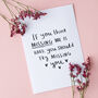 'You Think Missing Me Is Hard, Try Missing You' Card, thumbnail 2 of 4