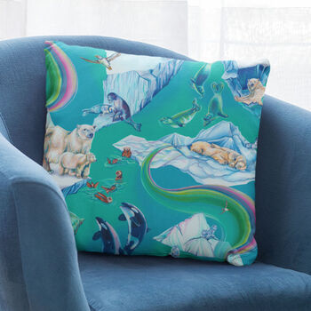 Orca Arctic Animals Cushion Cover, 6 of 10