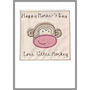 Personalised Monkey Birthday Card For Girls Or Boys, thumbnail 8 of 11
