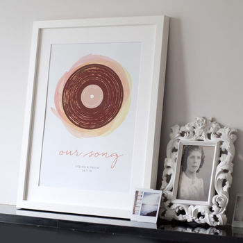 'Our Song' Personalised Print, 4 of 10
