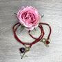 Red And Gold Clasp Charm Necklace, thumbnail 3 of 7