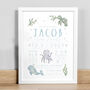 Personalised New Baby Birth Details Underwater Print, thumbnail 3 of 5