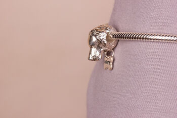 Personalised Silver Labrador Head Bead Charm, 2 of 9