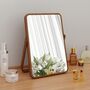 Wooden Vanity Makeup Mirror With Stand, thumbnail 1 of 12