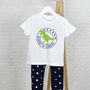 Kids Personalised Dinosaur Pyjamas, thumbnail 1 of 5