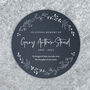 Personalised Wreath Memorial Slate Circular Grave Marker, thumbnail 6 of 8