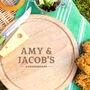 Personalised Couple's Round Cheese Board, thumbnail 1 of 4