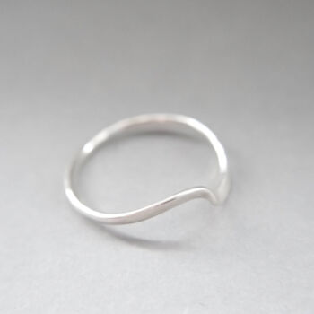 Recycled Silver Wave Ring, 4 of 6