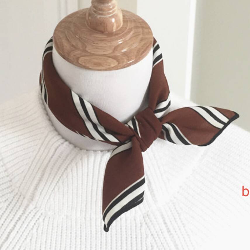 Dot Stripes And Tartan Unisex Small Square Scarves, 1 of 5