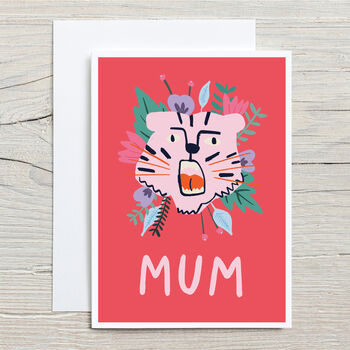 Tiger Mother's Day Card, 3 of 4
