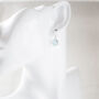 Sky Blue Glass Earrings, thumbnail 8 of 9